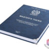 Thesis Printing Binding 4 Thesis binding with premium leather binding dark blue
