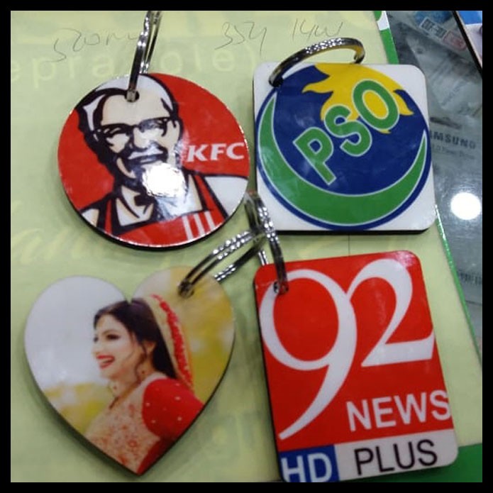 Keychains Printing 1 MDF Sublimation Keychain (Double Side)