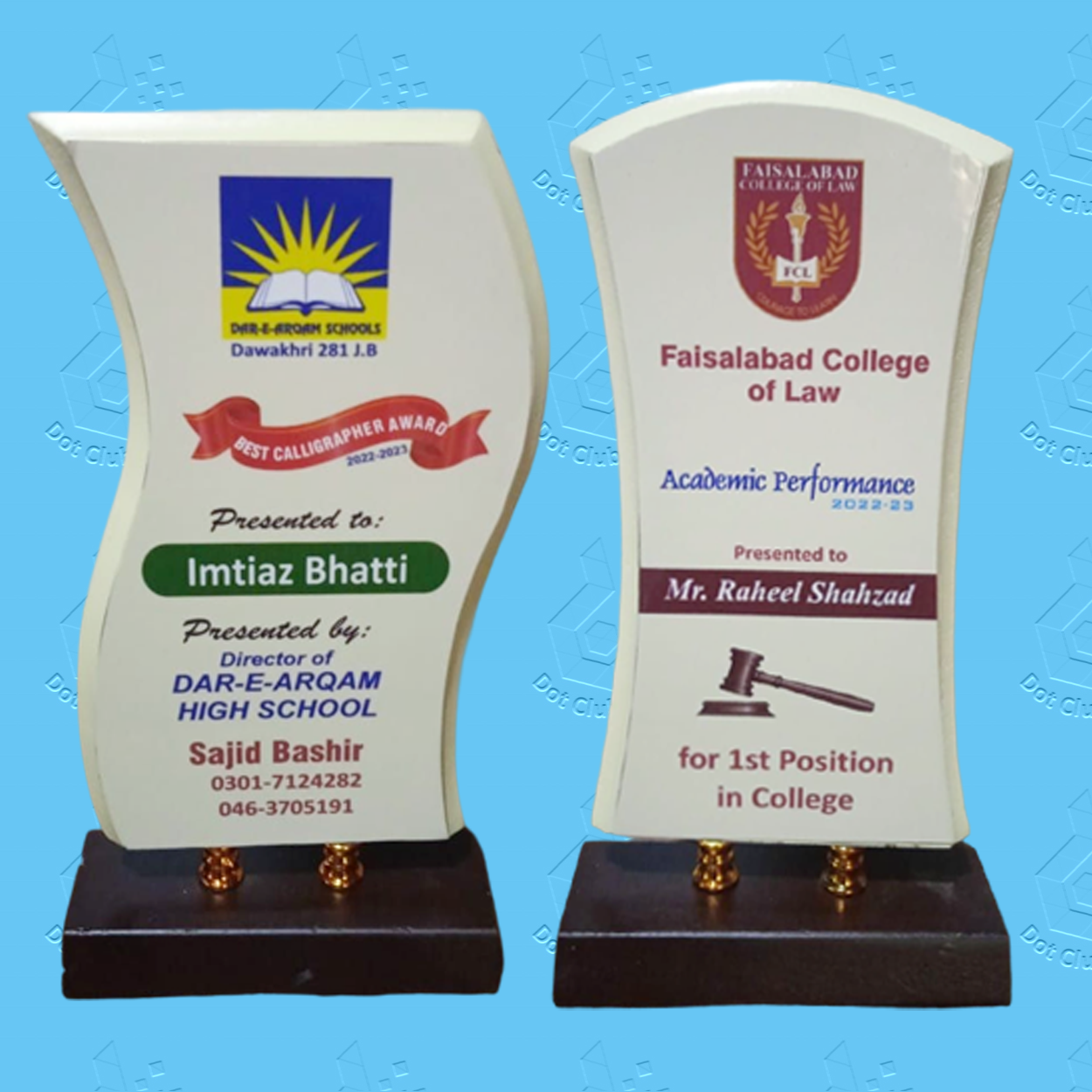 Shields Printing 14 Wood Student Award Shield