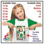 14 August T-Shirt Printing Green Bazo Cotton