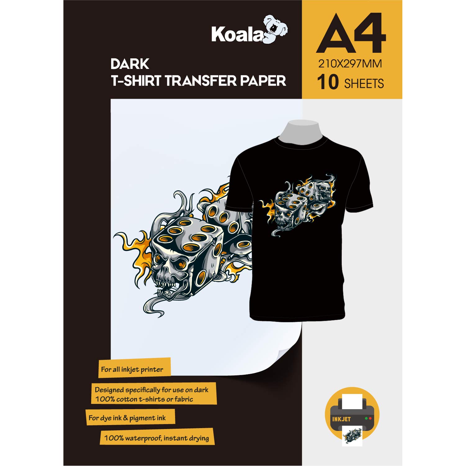 inkjet t-shirt dark transfer paper