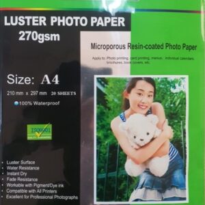 inkjet Luster photo paper a4