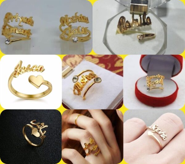 Customize Name Jewellery Ring