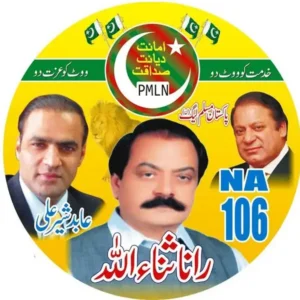 Election Sticker 3x3 round