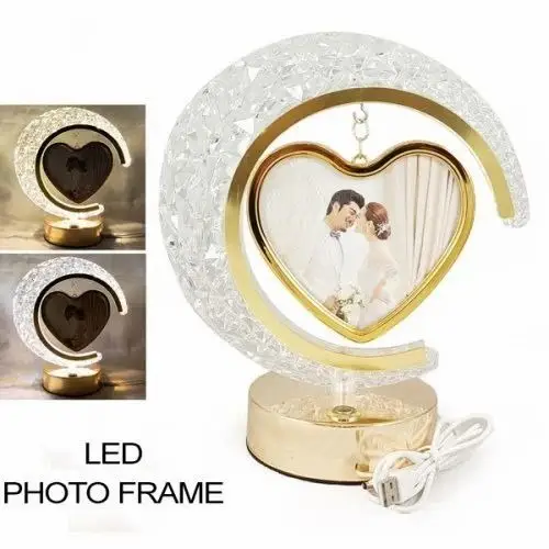 Heart Moon Led Photo Frame