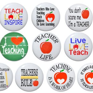 Custom Best Teacher Badge