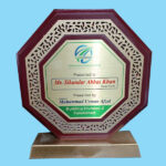 Fancy Wood Shield 8x8 daimond with box