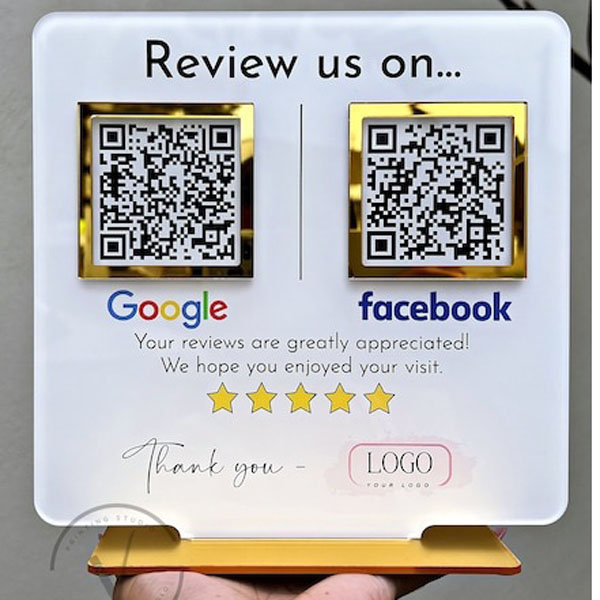 Shields Printing 31 Custom Acrylic Google Review Stand