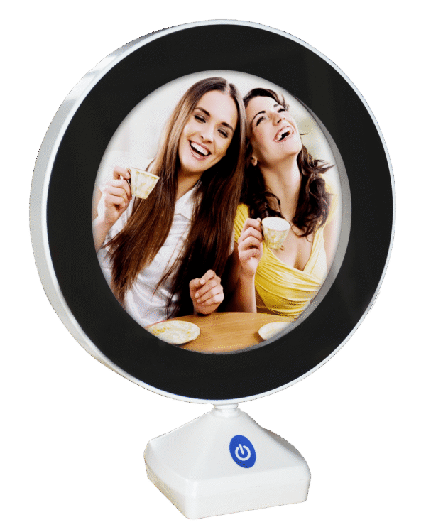Magic Mirror Photo Frame Round