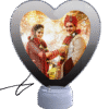 Magic Mirror Photo Frame Heart Shape Printing