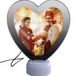 Magic Mirror Photo Frame Heart Shape Printing
